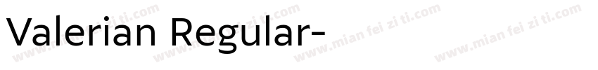 Valerian Regular字体转换